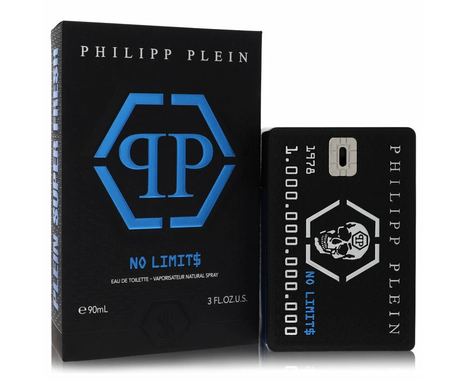 Philipp Plein No Limits Super Fresh by Philipp Plein Parfums Eau De Toilette Spray 3 oz for Men