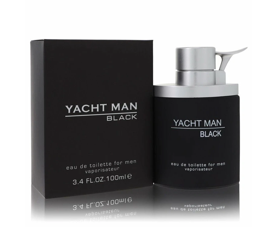 Yacht Man Black by Myrurgia Eau De Toilette Spray 3.4 oz for Men