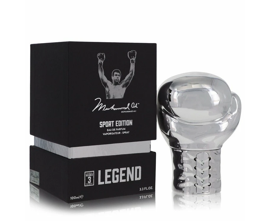 Muhammad Ali Legend Round 3 by Muhammad Ali Eau De Parfum Spray (Sport Edition) 3.3 oz for Men