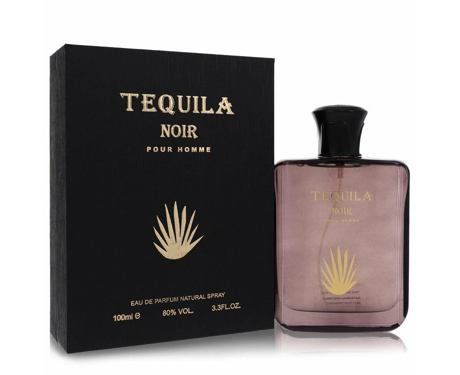 Tequila Pour Homme Noir by Tequila Perfumes Eau De Parfum Spray 3.3 oz for Men