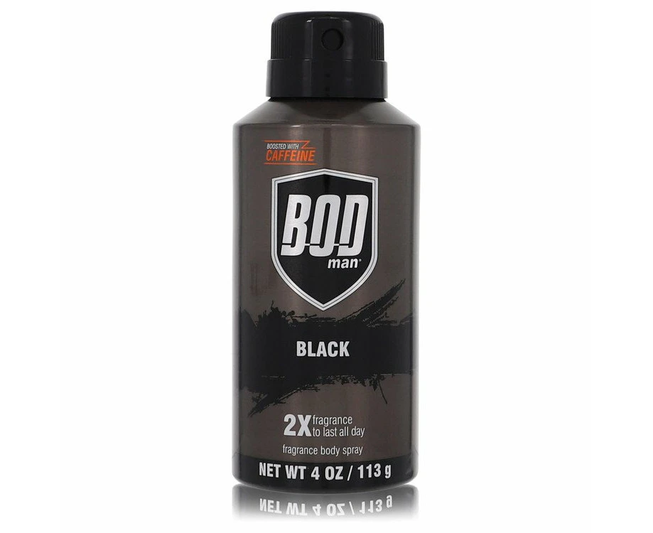 Bod Man Black by Parfums De Coeur Body Spray 4 oz for Men