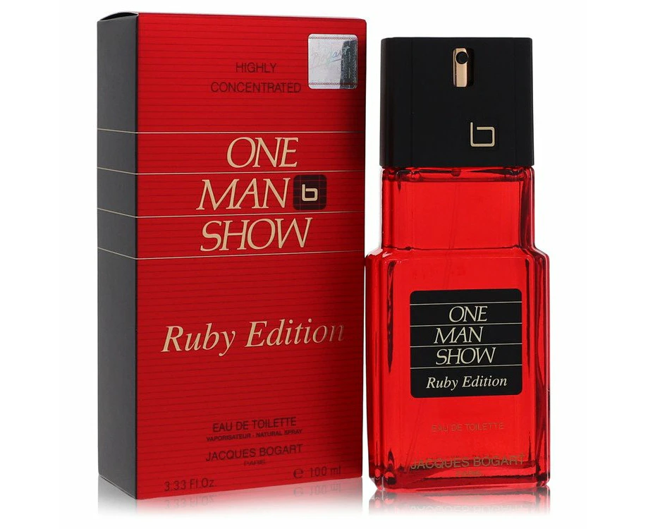 One Man Show Ruby by Jacques Bogart Eau De Toilette Spray 3.3 oz for Men