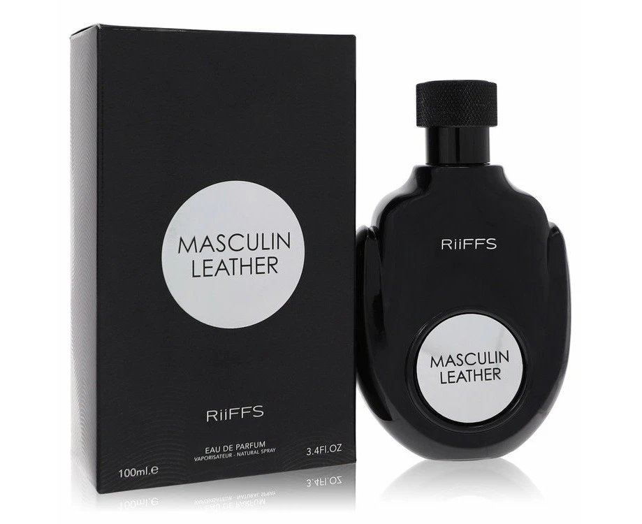 Masculin Leather by Riiffs Eau De Parfum Spray 3.4 oz for Men