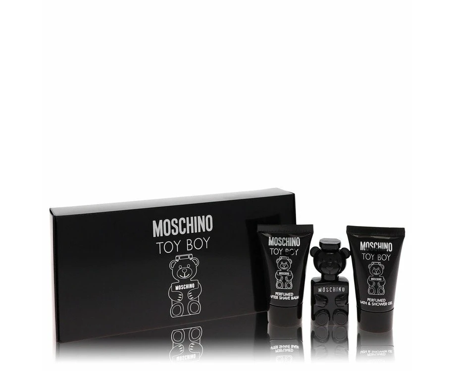 Moschino Toy Boy by Moschino Gift Set - .17 oz Mini EDP + .8 oz Shower Gel + .8 oz After Shave Balm for Men