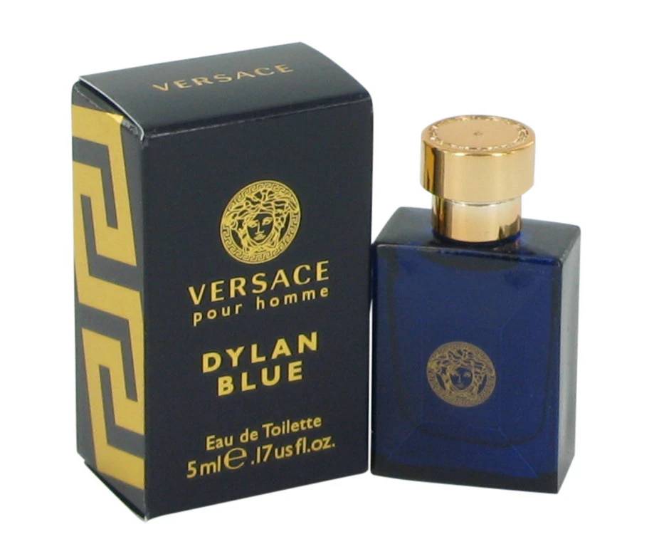 Versace Pour Homme Dylan Blue by Versace Mini EDT .17 oz for Men