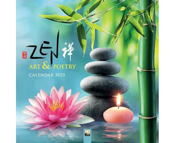 Zen Art  Poetry Wall Calendar 2025 Art Calendar