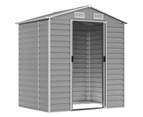 Nnevl Garden Shed Light Grey 191x130x198 Cm Galvanised Steel