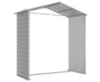 Nnevl Garden Shed Light Grey 191x130x198 Cm Galvanised Steel