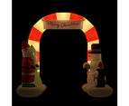 Nnevl Christmas Inflatable Santa & Snowman Arch Gate Led 260 Cm