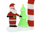 Nnevl Christmas Inflatable Santa & Snowman Arch Gate Led 260 Cm