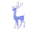 Nnevl Acrylic Reindeer Christmas Decorations 3 Pcs 120 Cm Blue