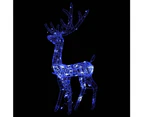 Nnevl Acrylic Reindeer Christmas Decorations 3 Pcs 120 Cm Blue