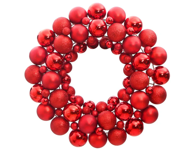 Nnevl Christmas Wreath Red 45 Cm Polystyrene