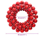 Nnevl Christmas Wreath Red 45 Cm Polystyrene