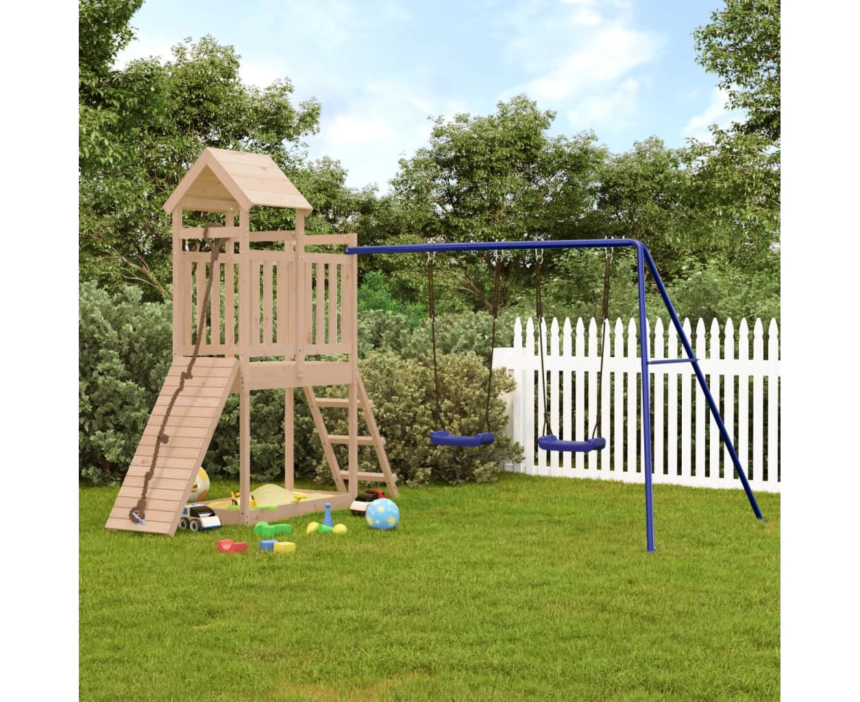 Outdoor Playset Solid Wood Pine