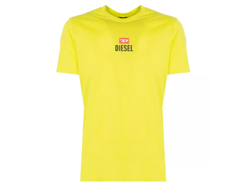 Diesel Mens T-Just-Small-New 5JE T-Shirt Yellow