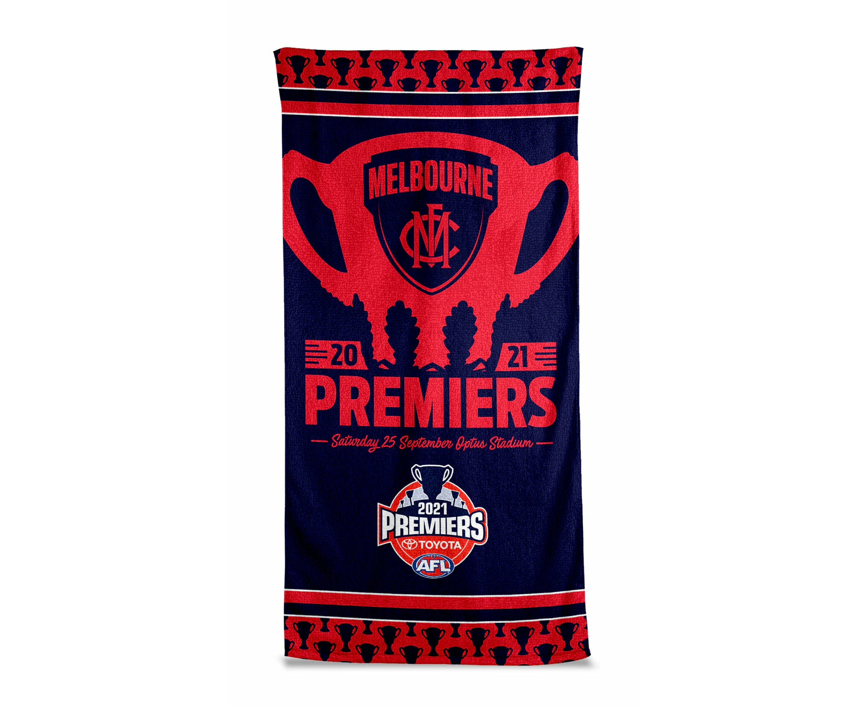 Melbourne Demons AFL Footy 2021 Premiers Beach Towel PH2