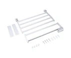 Household Bathroom Space Aluminum Wall Mounted Double Layer Bath Towel Holder Towel Rack Storage Rack 40cm