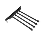 Stainless Steel Swivel Towel Hanger Holder Black Rotating Movable Towel Bar for Bathroom Wardrobe Kitchen4 Arms