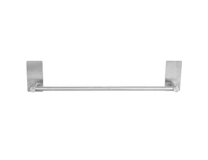 Self Adhesive Towel Bar Stainless Steel Wall Hanging Towel Rack Shelf for Bathroom Kitchen