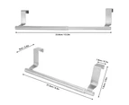 Stainless Steel Retractable Bath Towel Rack Double/Single Bar Bedroom Towel Shelf(34-single)