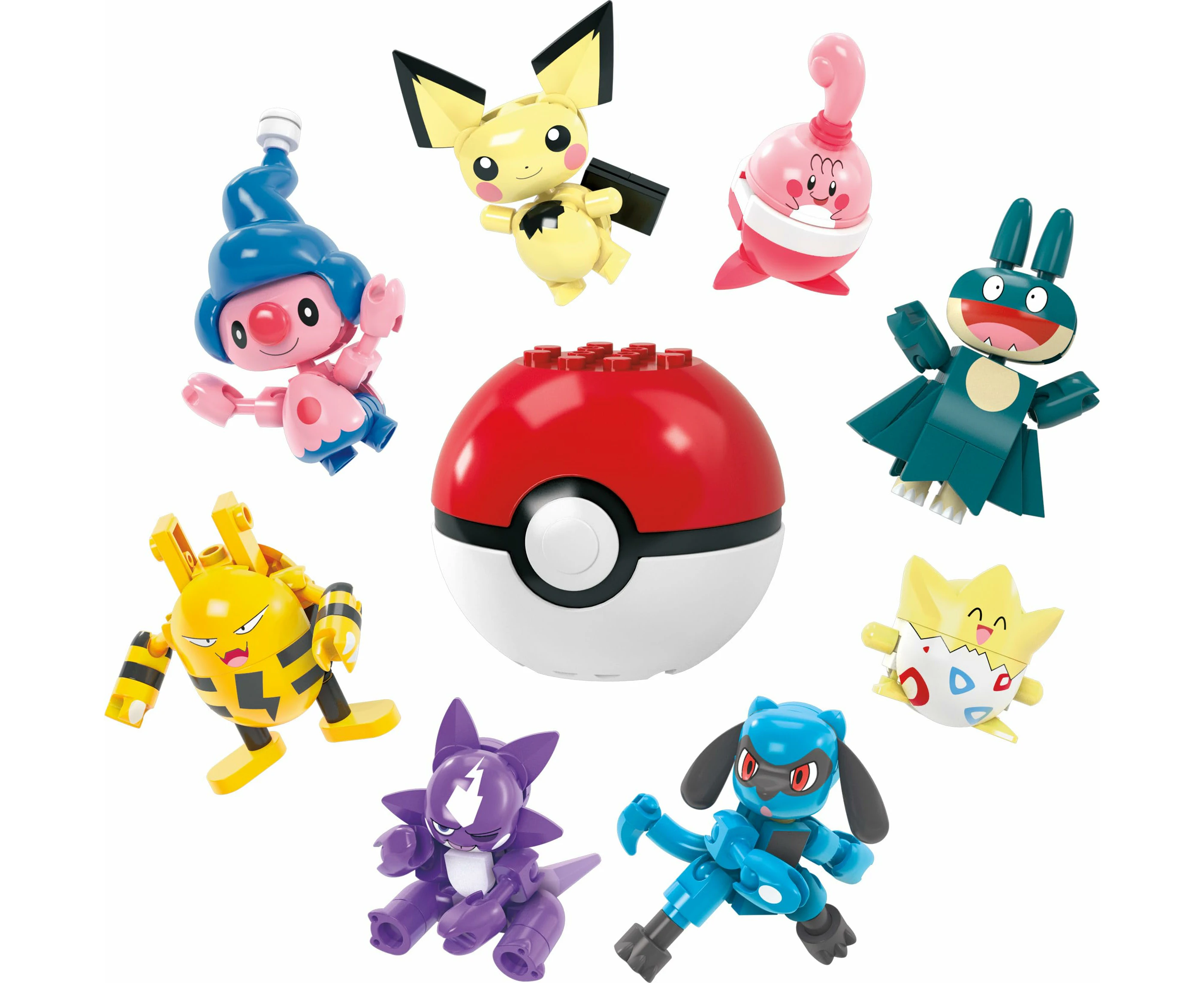 Mega Pokémon Trainer 8-pack! – Build Your Team: Togepi, Pichu, & More! (189 Pieces)