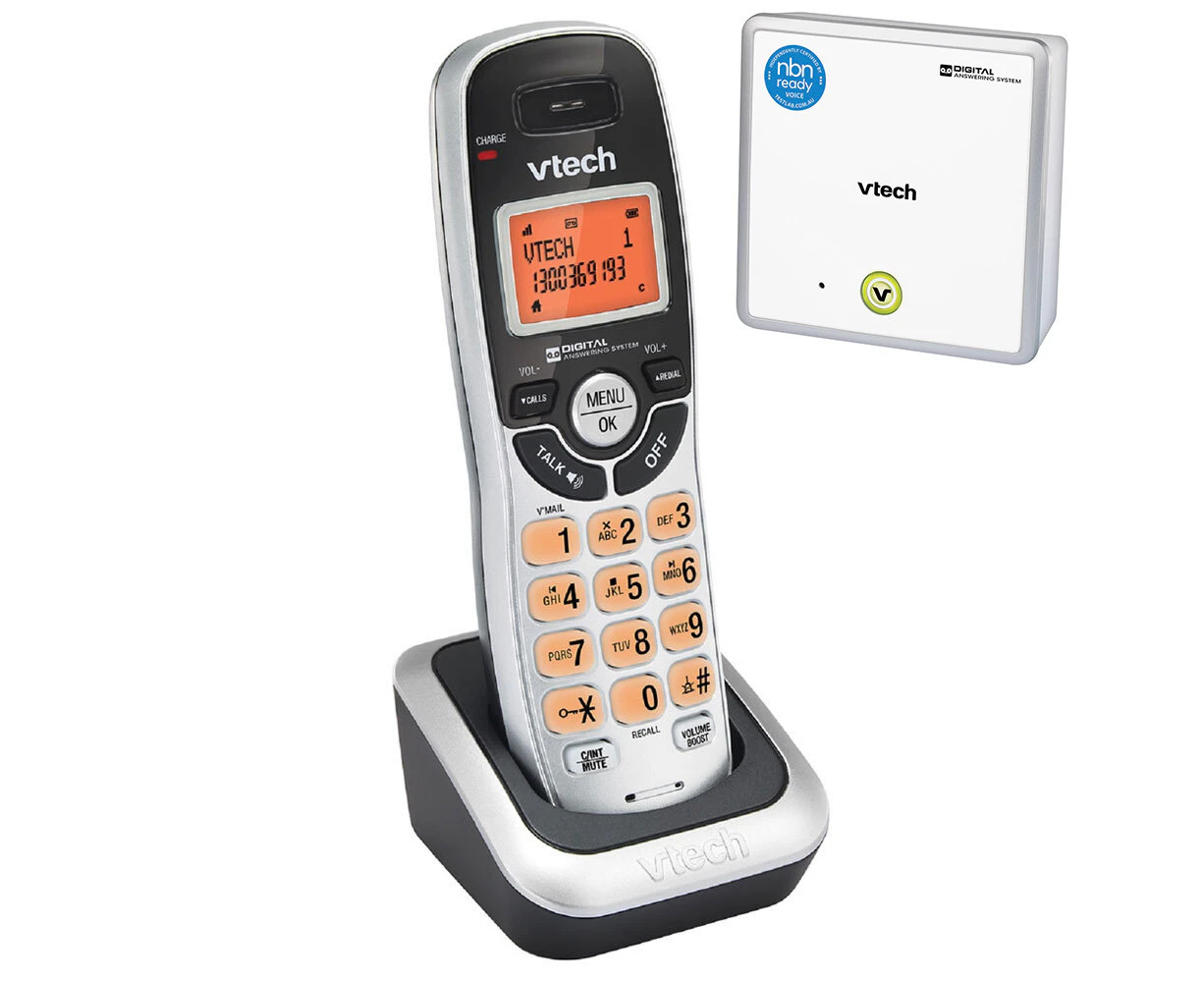 VTech DECT Cordless Home Telephone Headset/Voice Comms Bridge Wi-Fi f/NBN Black