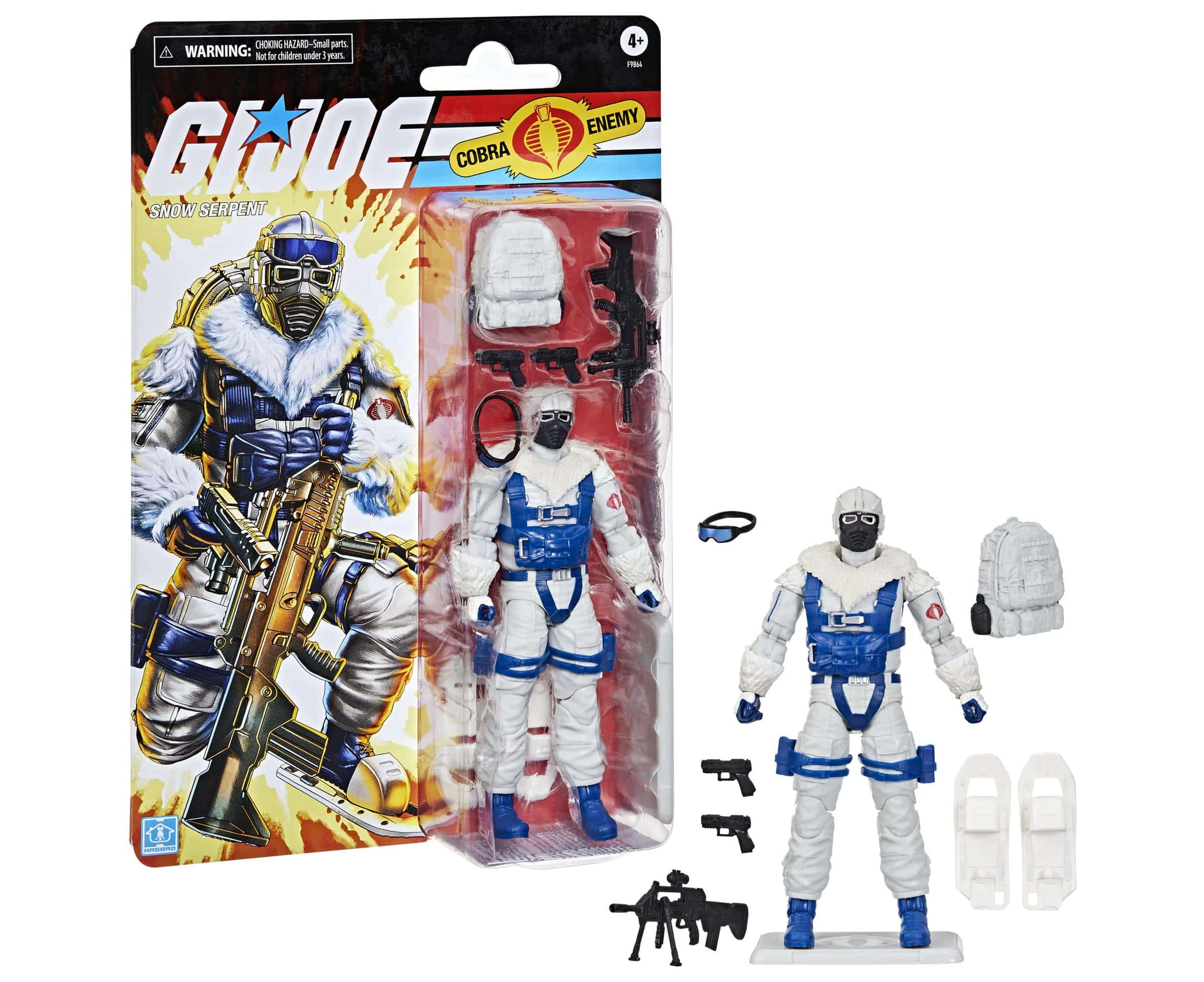 G.i. Joe Classified Series Retro Cardback Snow Serpent Figure - The Cobra Forces' Arctic Expert Enters The Fight!