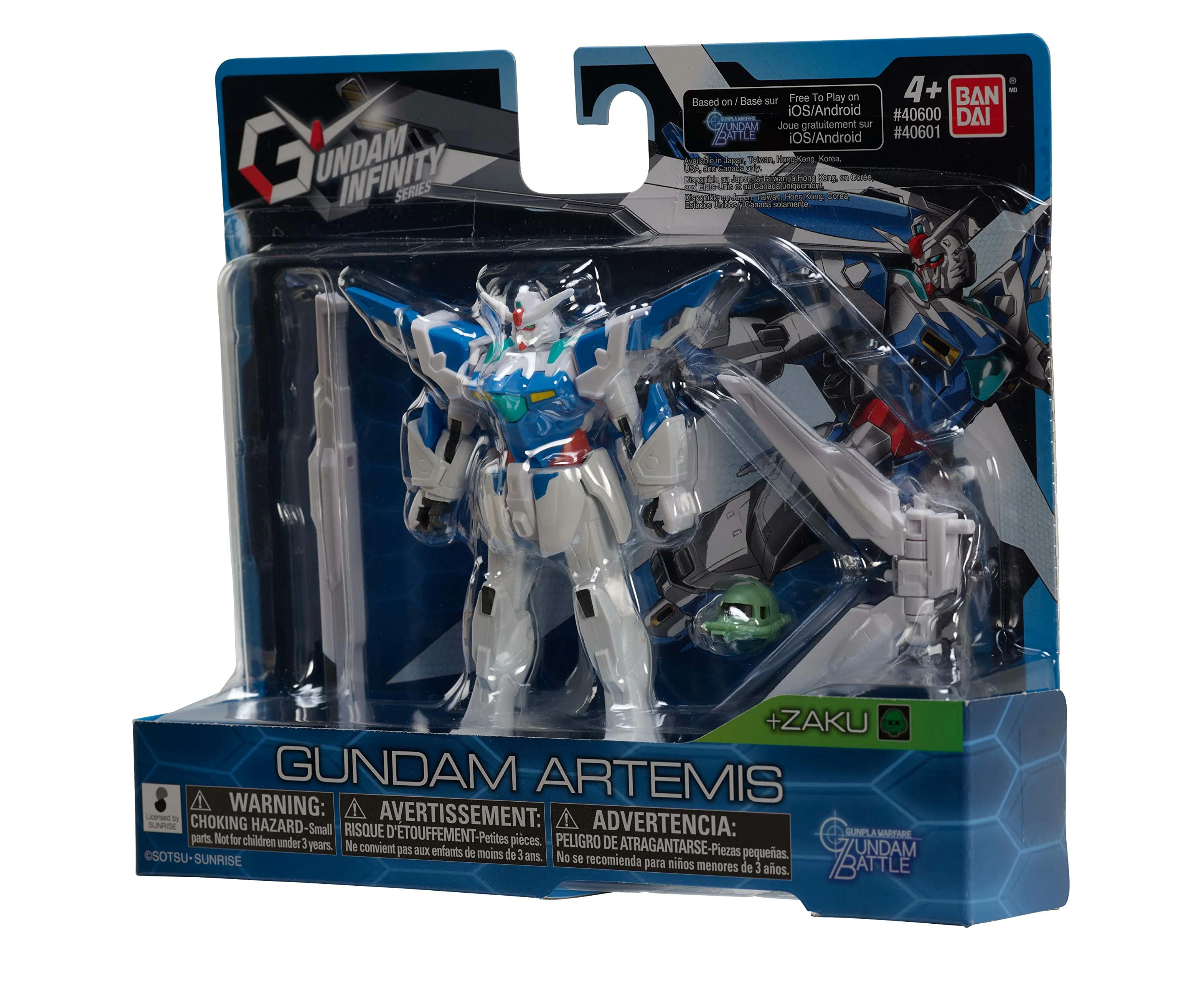 Bandai America Gundam Infinity 4.5" Gundam Artemis Action Figure – The Gundam Universe Expands With This Awesome New Figure!