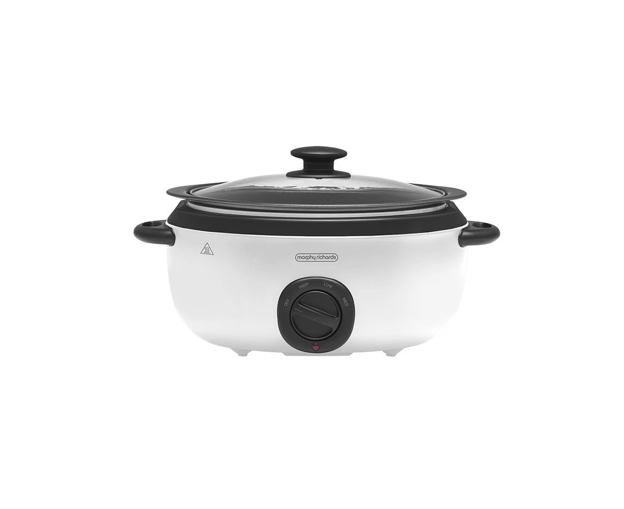 Morphy Richards 6.5L Sear & Stew Slow Cooker Home/Kitchen Appliance Vivid White