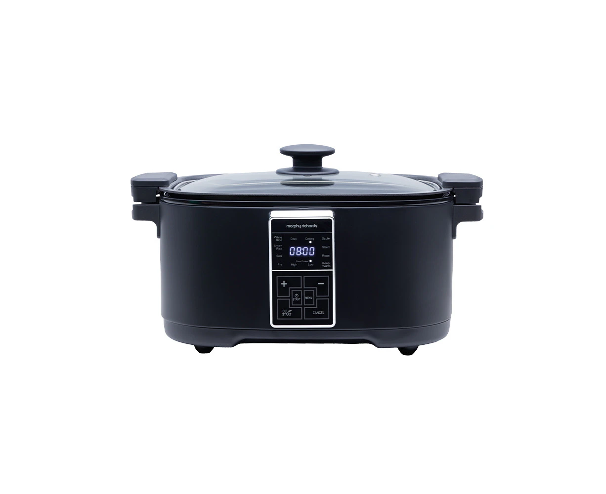 Morphy Richards 6.5L Benchtop Digital Slow Cooker Home/Kitchen Matte Black