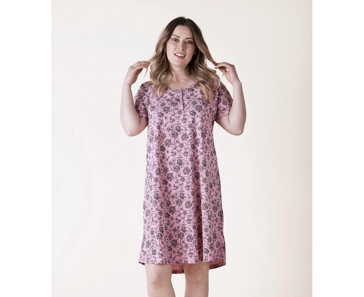 Magnolia Lounge Short Sleeve Midlength Night Dress