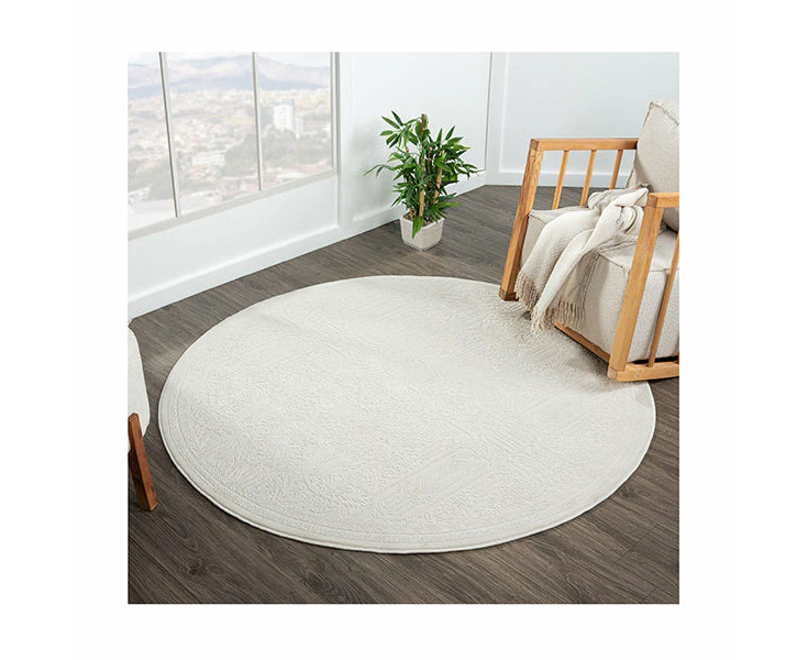 Legend Fancy Ivory Round Rug