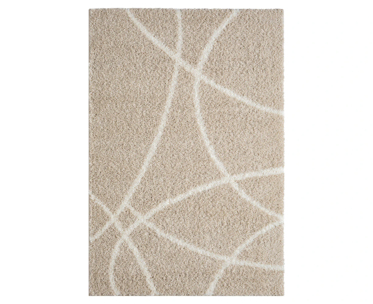 Deluxe Fawn Shaggy Rug