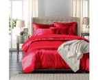 Dreamz Silk Satin Quilt Duvet Cover Set Single Double Queen King