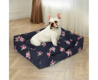 Pawz Dog Calming Bed Washable Removable Cover Double-Sided Navy M L XL 2XL 3XL