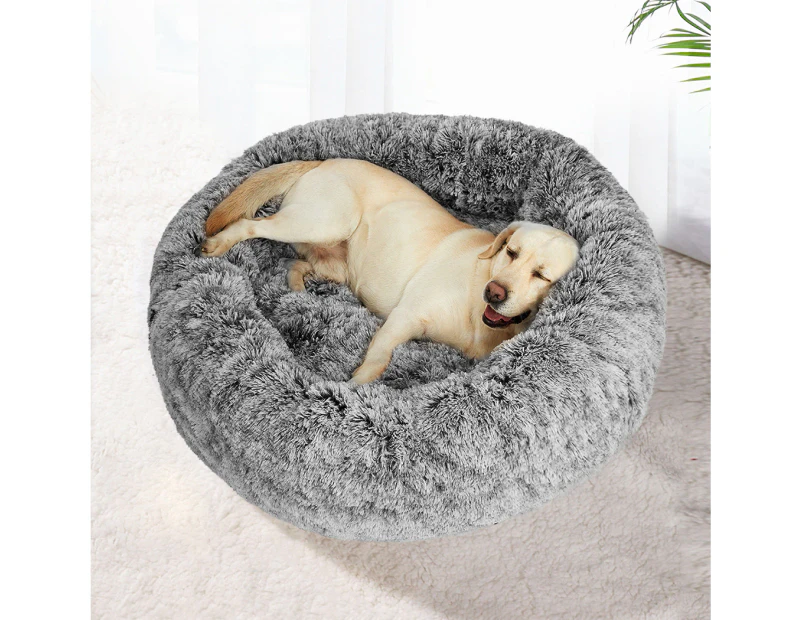 Pawz Replaceable Cover For Dog Pet Cat Donut Calming Bed Fluffy Round Plush Soft