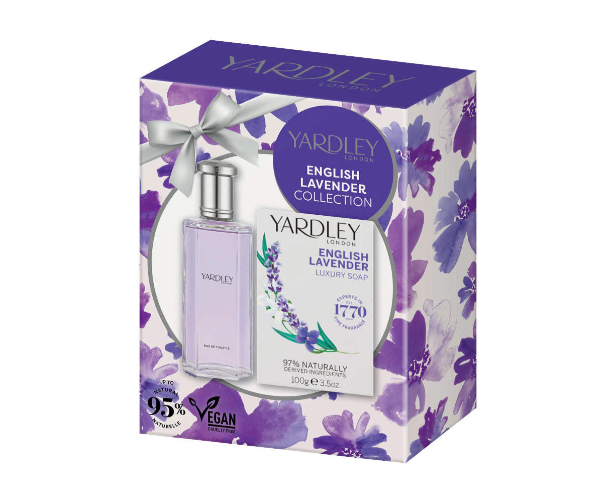 Yardley English Lavender Beauty Gift Set EDT 125ml And Luxury Bar Soap 100g