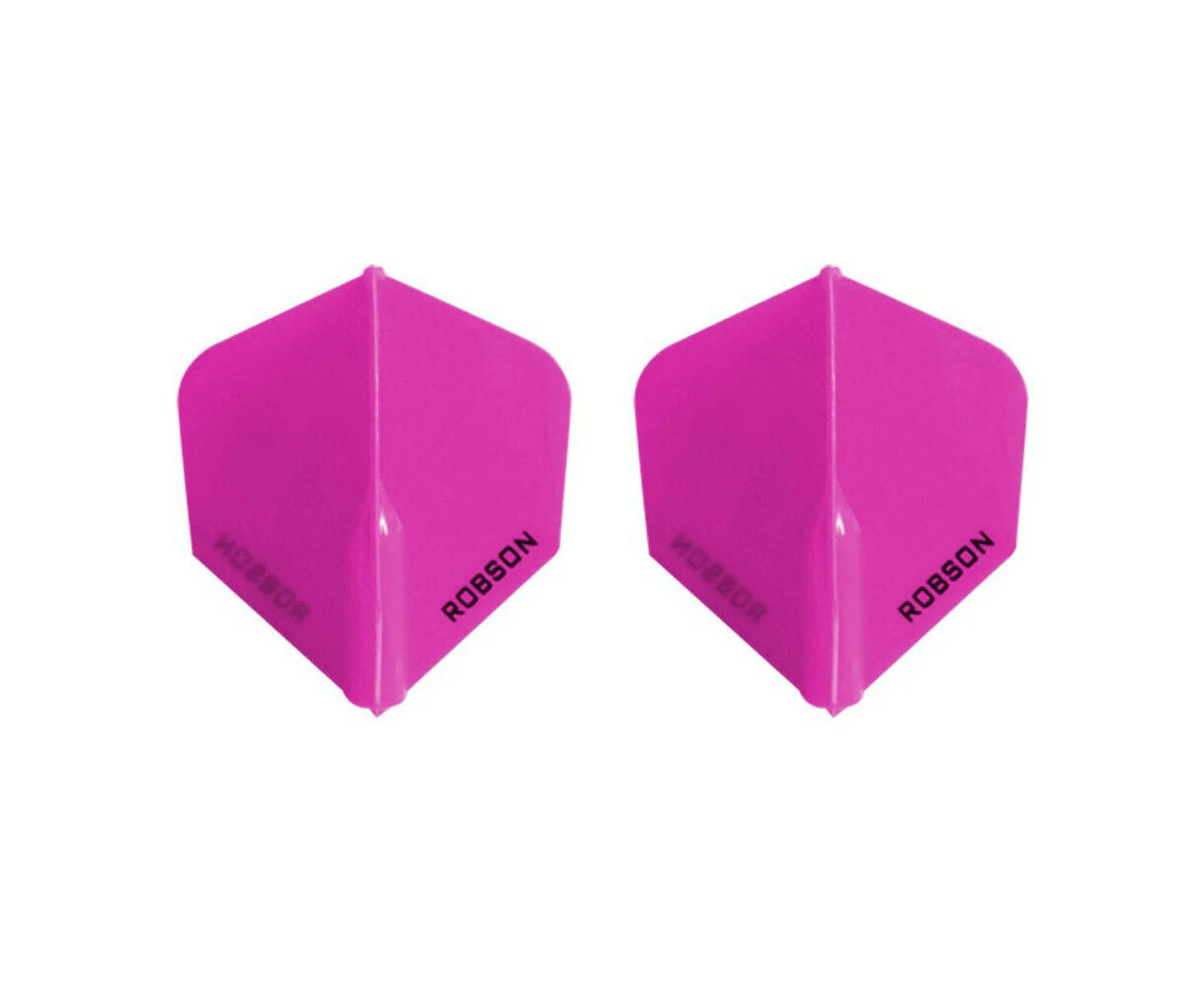 6pc Robson Plus Dart Flight Standard Tail/Wing Replacement Accessory Set Pink