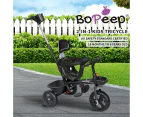 Bopeep Kids Tricycle Ride On Trike Toddler Balance Bike Prams Stroller Black