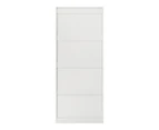 Oikiture Wardrobe Clothes Storage Cabinet Large Cupboard 2 Doors 4 Shelves White