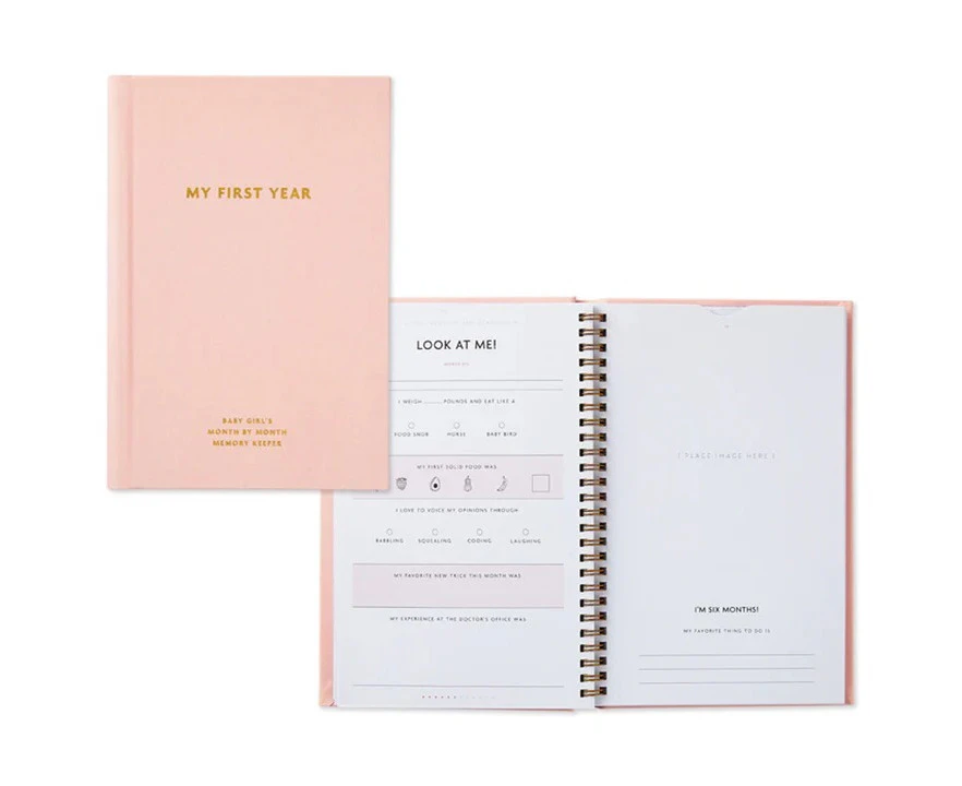 Hallmark Gifts - My First Year Baby Book Pink