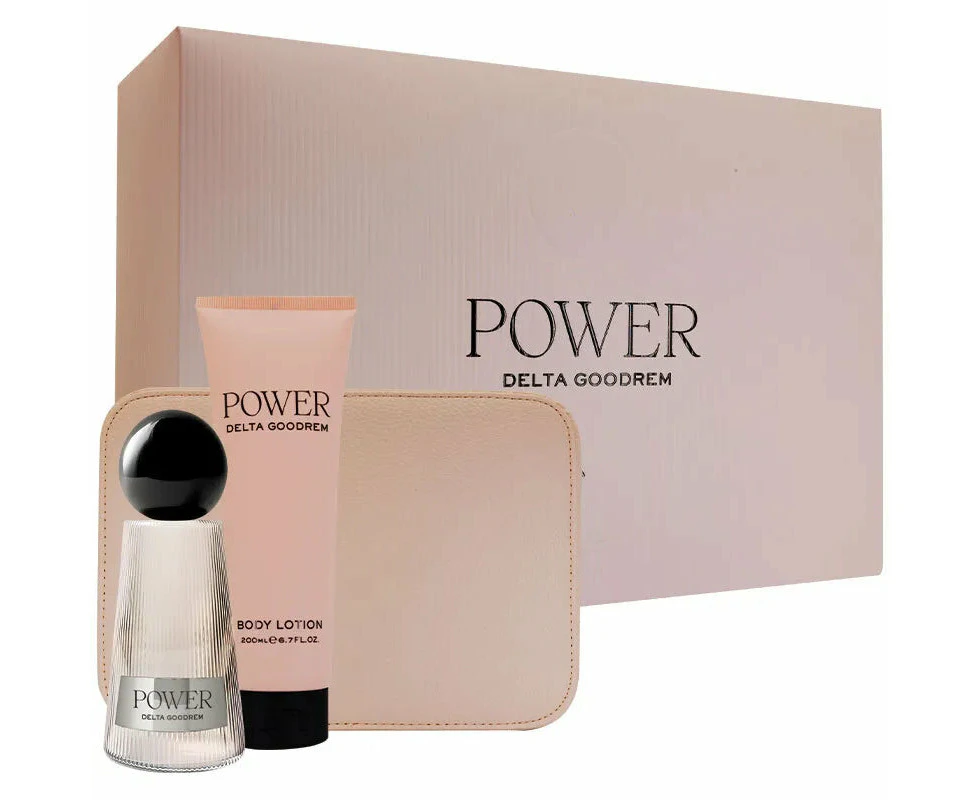 Delta Goodrem Power 3 Piece Gift Set (125ml Edp/ 200ml Body Lotion/ Pouch)