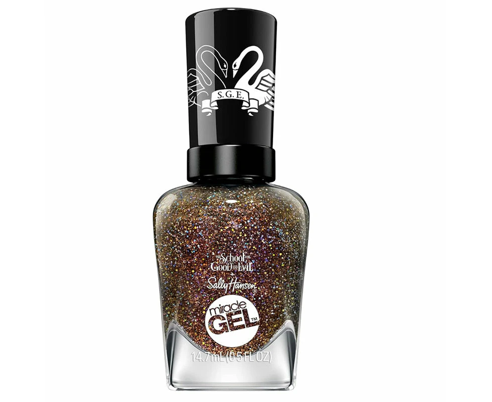 Sally Hansen Miracle Gel x The School For Good and Evil Brown Sparkle