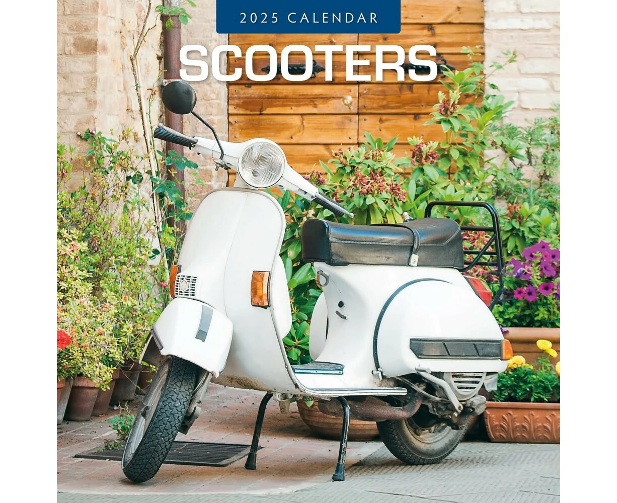 Scooters - 2025 Square Wall Calendar 16 month by Red Robin