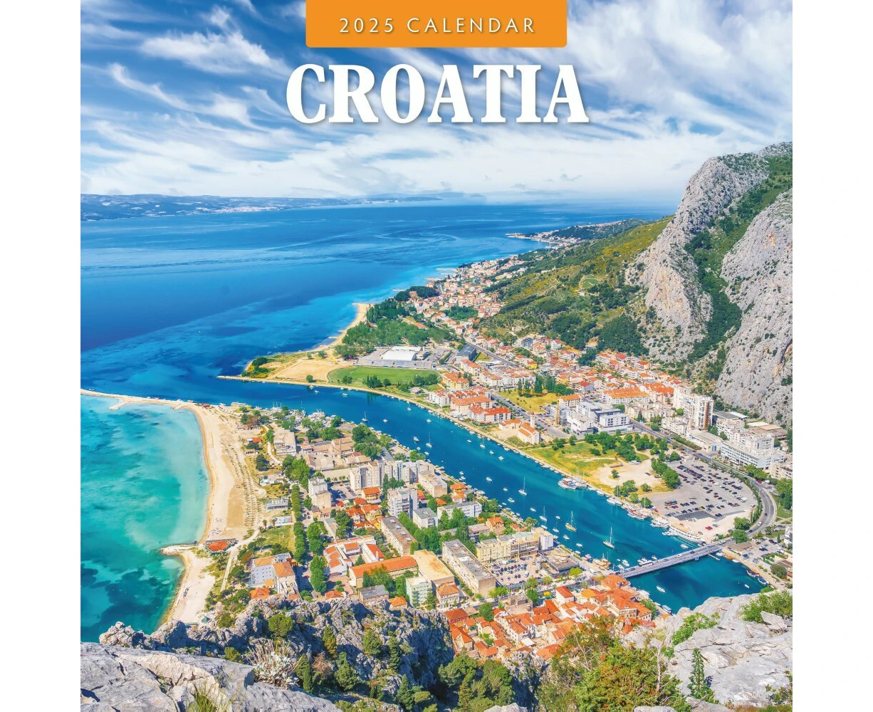 Croatia  - 2025 Square Wall Calendar 16 month by Red Robin