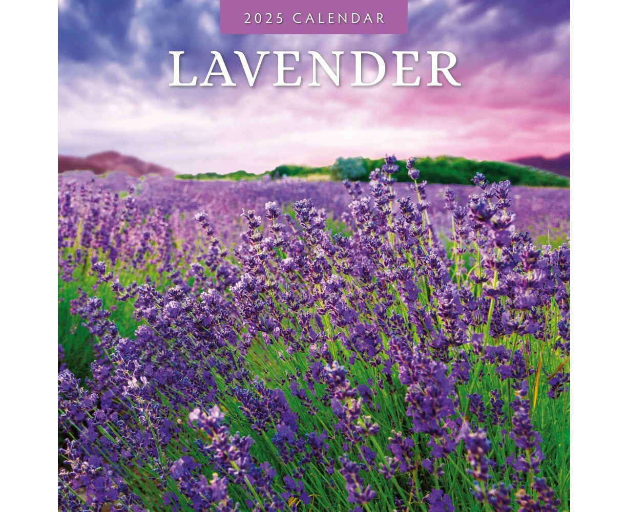 Lavender - 2025 Square Wall Calendar 16 month by Red Robin