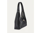 Jo Mercer Women's Shilo Shoulder Bag Black Leather