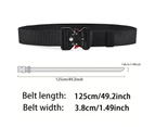 Men's Belt Outdoor Multi Function Belt High Quality Canvas For Nylon Male Luxury Belts Women's Sports Jeans Belt Neutral Belts Black cyan