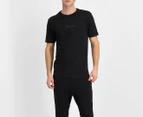 Champion Men's Tonal Script Tee / T-Shirt / Tshirt - Black